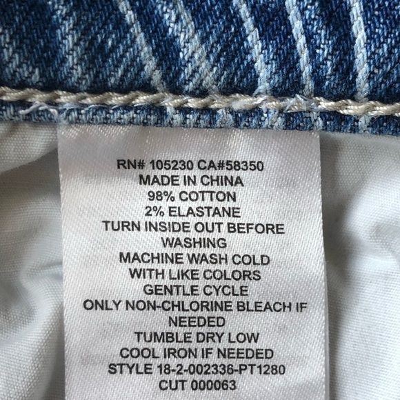 Current Elliott Stiletto Skinny Raw Hem Leaf Print 28 - Picture 9 of 11